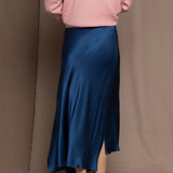 Síoda Asymmetrical Silk Skirt | Teal