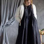 Silk Taffeta Dress in Black