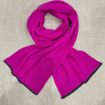 Luxury Mens Cashmere Scarf Magenta Pink