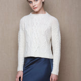 Handknit luxury bespoke aran sweater