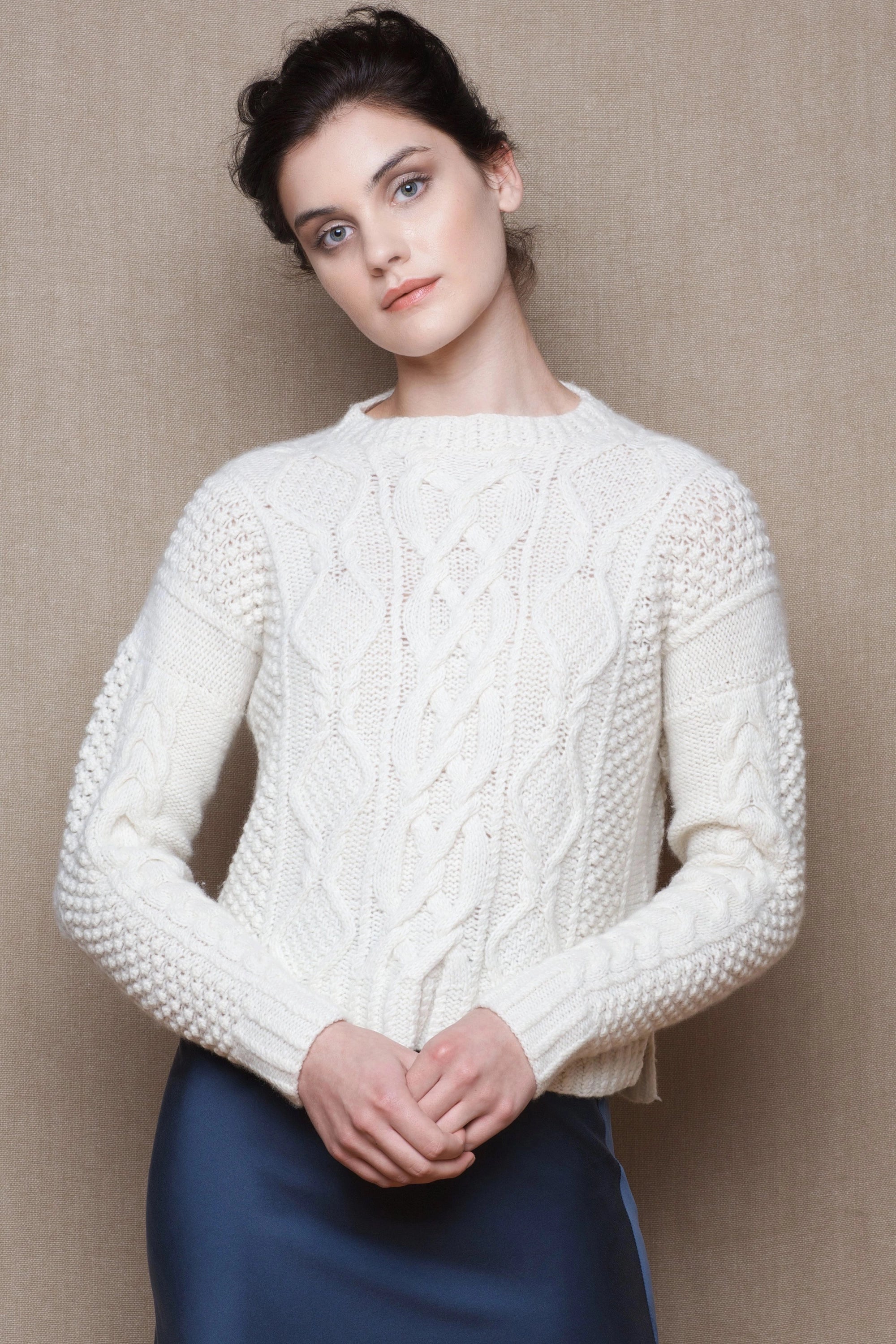Luxury Cashmere Aran Sweater