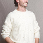 Cashmere Irish Aran Sweater for Men