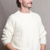 Cashmere Irish Aran Sweater for Men