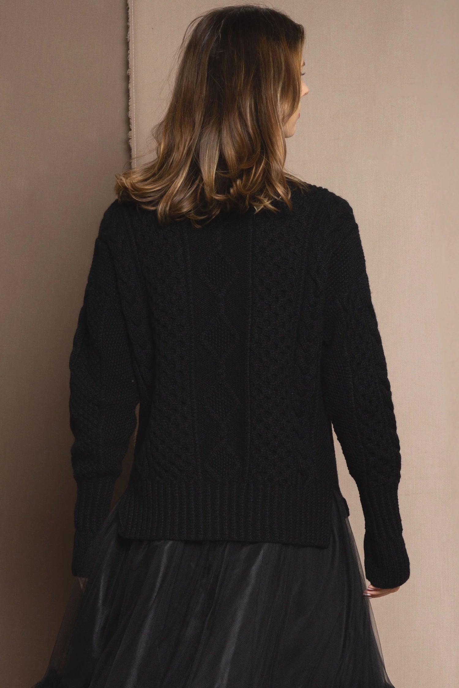 Luxury Cashmere Aran Irish Sweater
