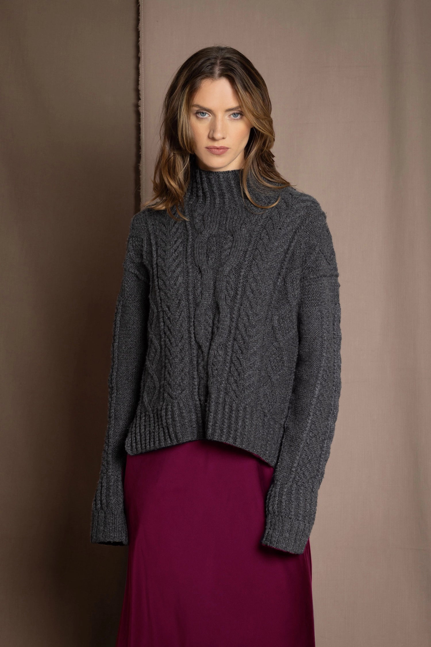 Luxury Cashmere Aran Irish Sweater