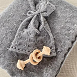 Luxury Cashmere Baby Blanket & Hat Heirloom Set in Grey