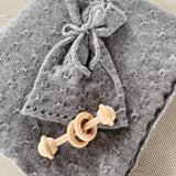 Luxury Cashmere Baby Blanket & Hat Heirloom Set in Grey