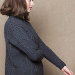 Cashmere Aran Sweater Sweater in Grey