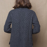 Cashmere Aran Sweater Sweater in Grey