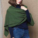 Large Cashmere Wrap in Green