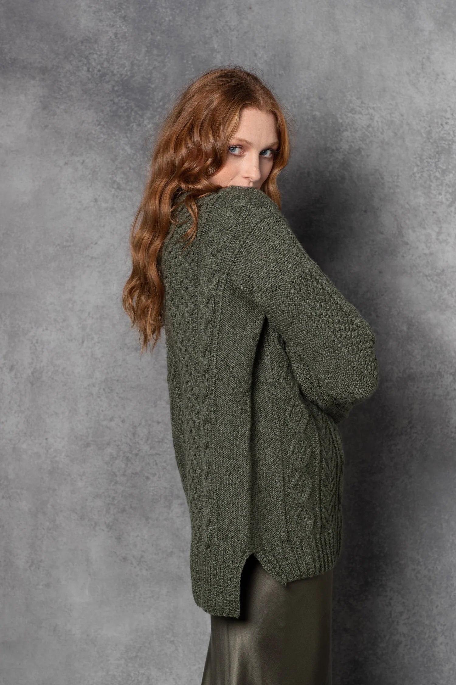 Luxury Cashmere Aran Irish Sweater