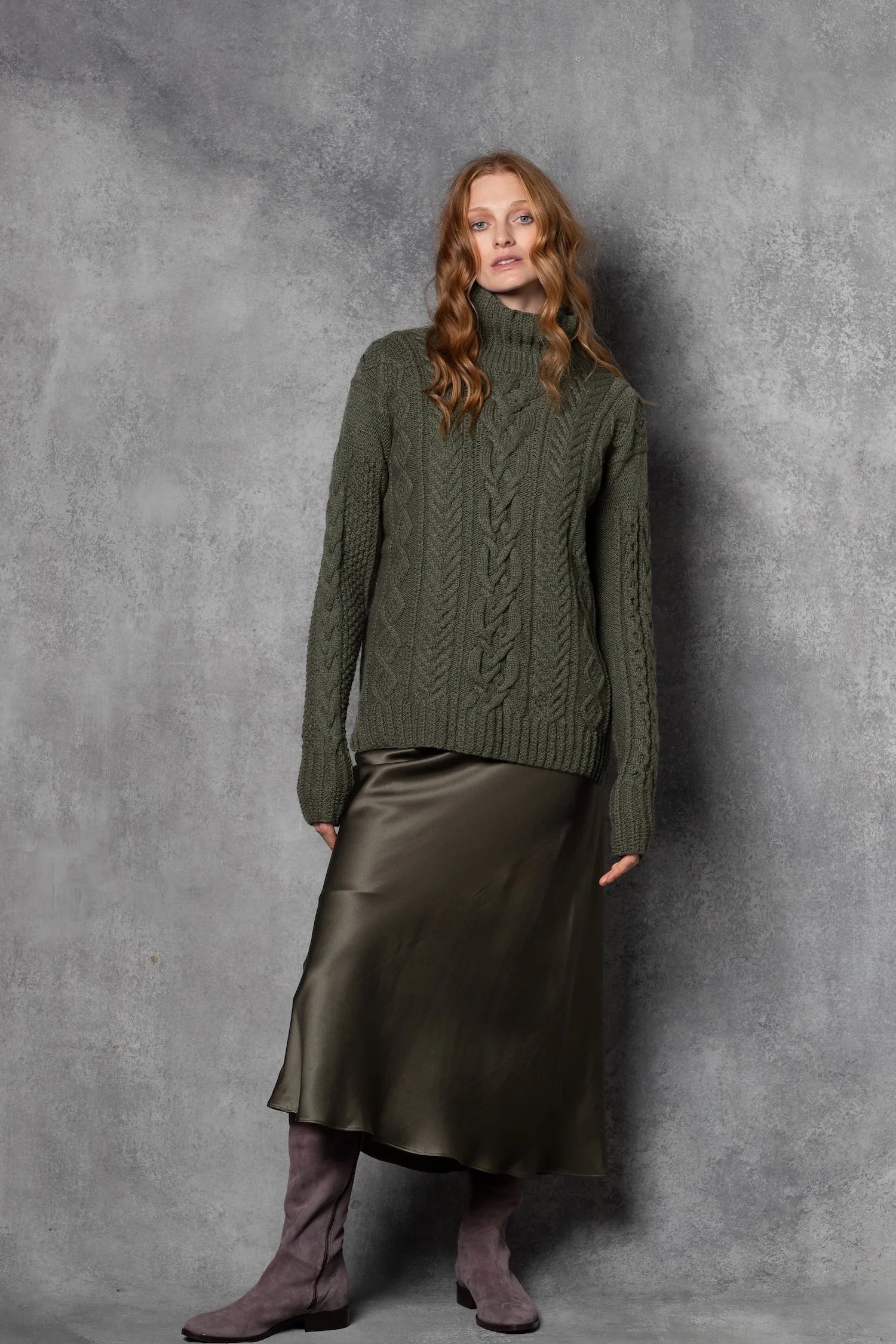 Luxury Cashmere Aran Irish Sweater