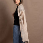 lightweight summer 100% cashmere wrap shawl in beige