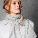 Frankie Cashmere Scarf | Pale Grey