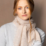 light luxury cashmere scarf in beige