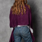 light luxury cashmere wrap in purple