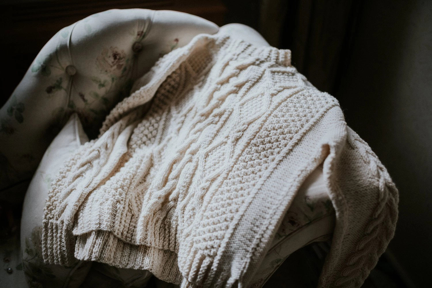 Luxury Cashmere Aran Irish Sweater