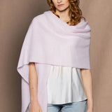 A Large Pale Pink Cashmere Wrap Shawl Scarf