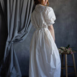 White Silk Taffeta Skirt