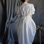 White Silk Taffeta Skirt