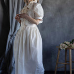 White Silk Taffeta Skirt