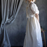 White Silk Taffeta Skirt