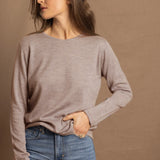 Luna Cashmere Crew Neck Sweater
