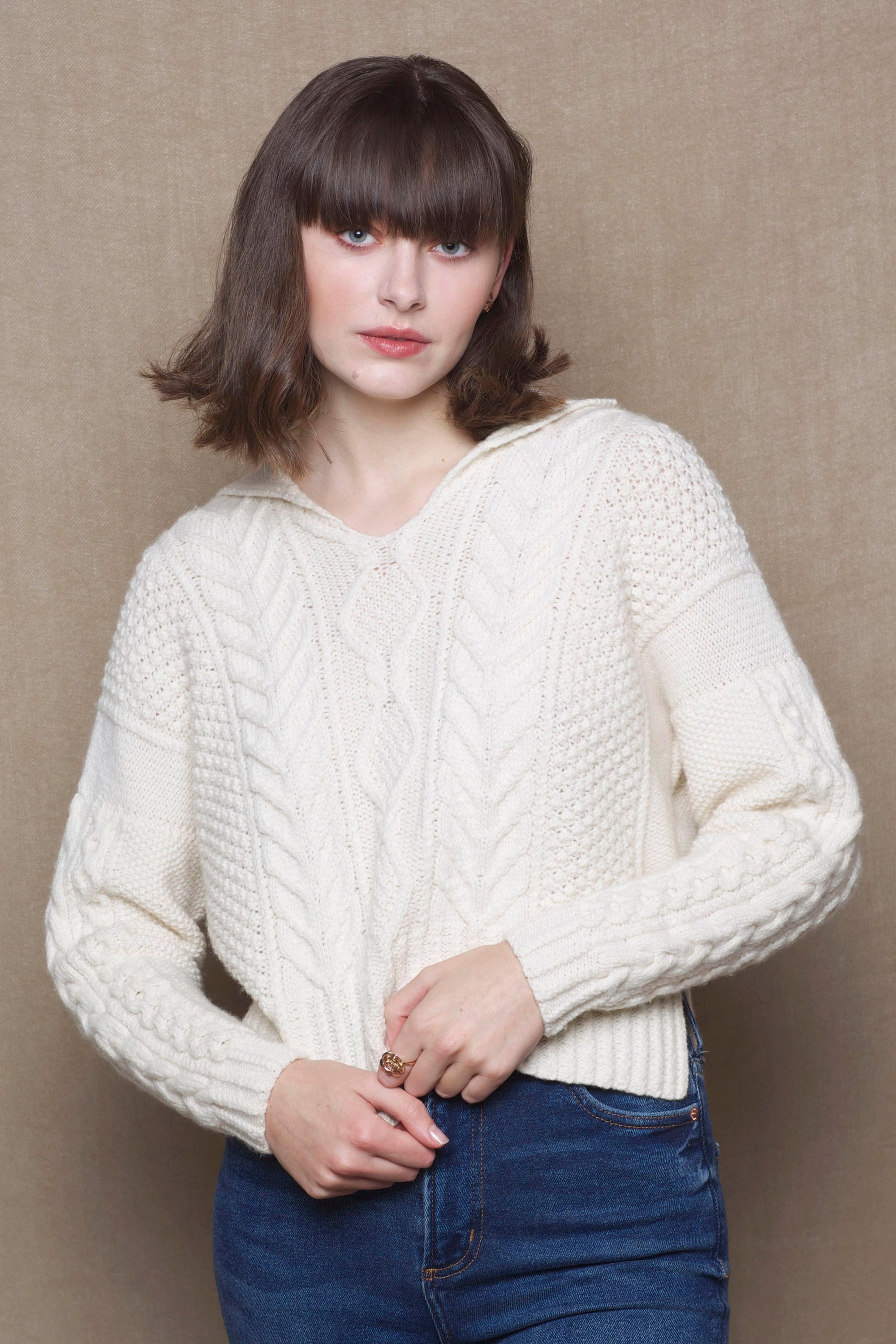 Luxury Cashmere Aran Sweater