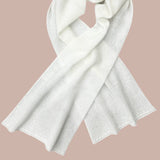Sarah Luxury Cashmere Scarf Ireland in Cream -Madigan Cashmere