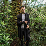 Luxury Men's Cashmere Coat in Grey