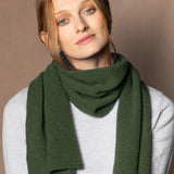luxury cashmere scarf in green