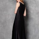 Luxury Silk Long Dress in Black