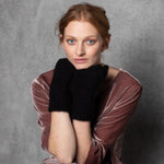 Cashmere Gloves in Black