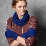 Cashmere Snood in Bright Blue