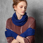 Cashmere Snood in Bright Blue