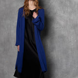 Long Cashmere Cardigan in Bright Blue