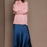 Síoda Asymmetrical Silk Skirt | Teal