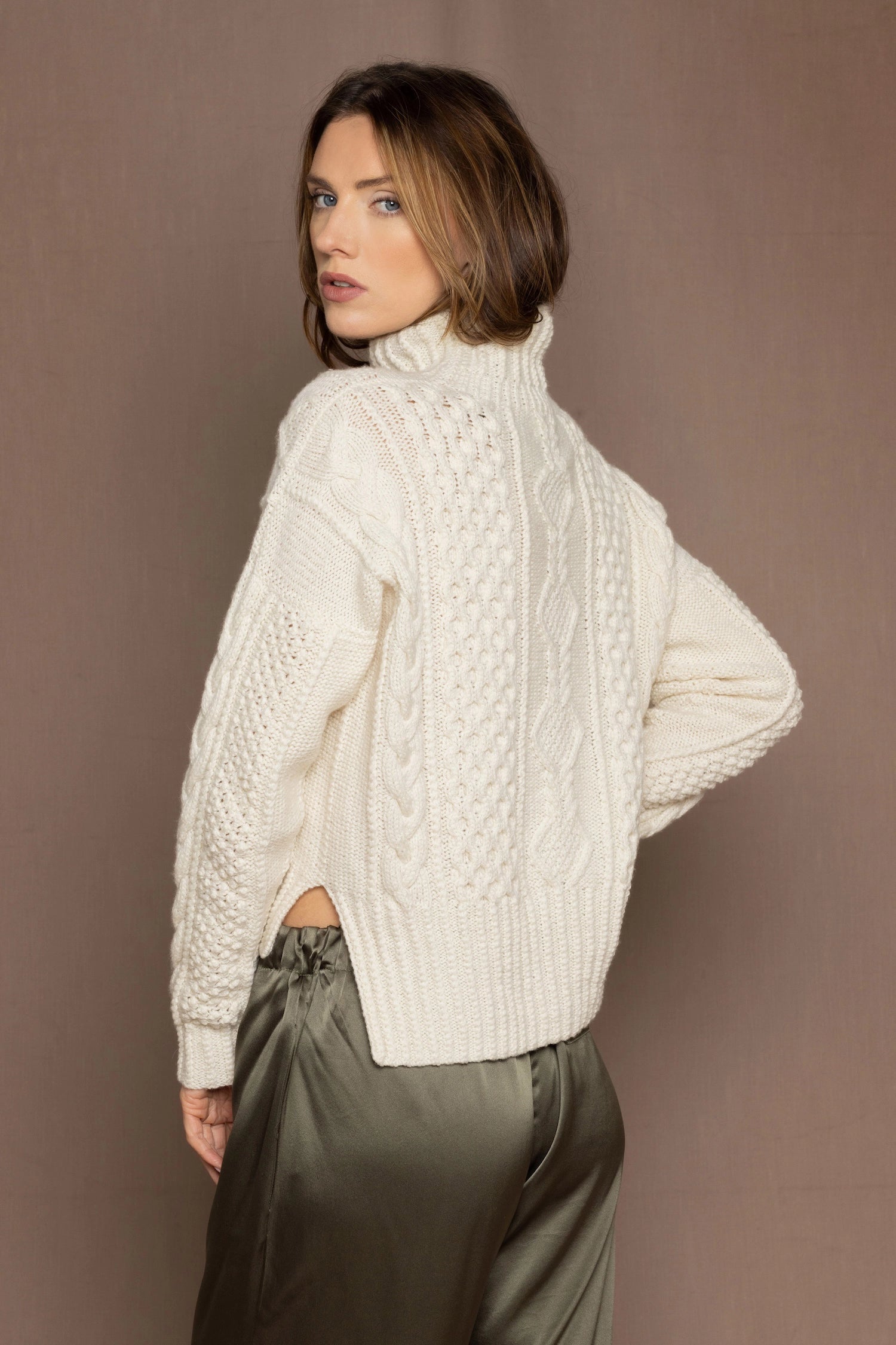 Luxury Cashmere Aran Irish Sweater