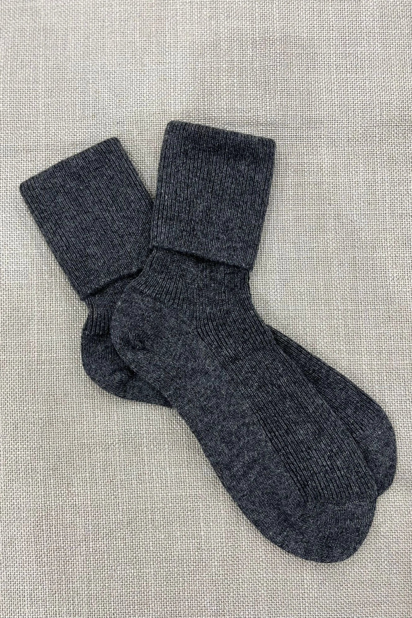 Cashmere Boot Socks in Grey