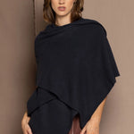 Cashmere Shawl or Wrap in Navy