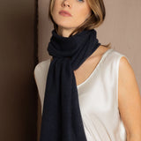cashmere scarf in blue