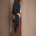 Cashmere Shawl or Wrap in Navy