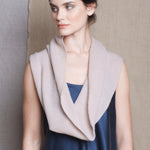 Luxury Cashmere Snood Scarf in Neutral