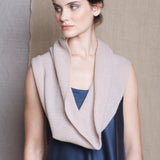 Luxury Cashmere Snood Scarf in Neutral