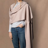 large cashmere wrap shawl scarf in beige