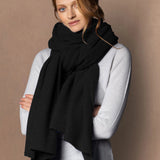 Emma Cashmere Wrap | Black