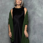 Green Cashmere Wrap Scarf