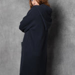 Long Cashmere Cardigan in Navy