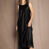 Síoda Silk Slip Opera Dress | Black