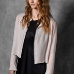 cashmere cardigan in nude